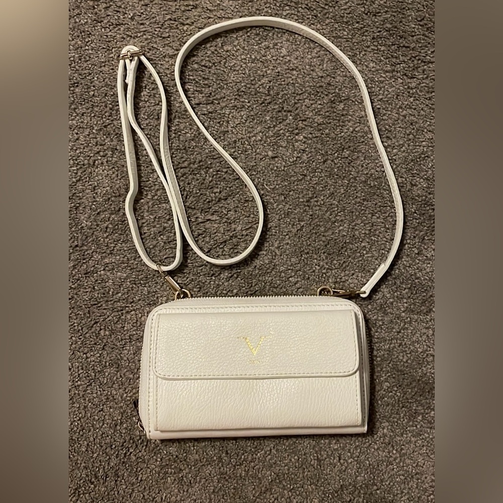 V Italia Made in Italy(Versace) 19.69 Leather Wallet Shoulder Bag, White - Picture 2 of 10